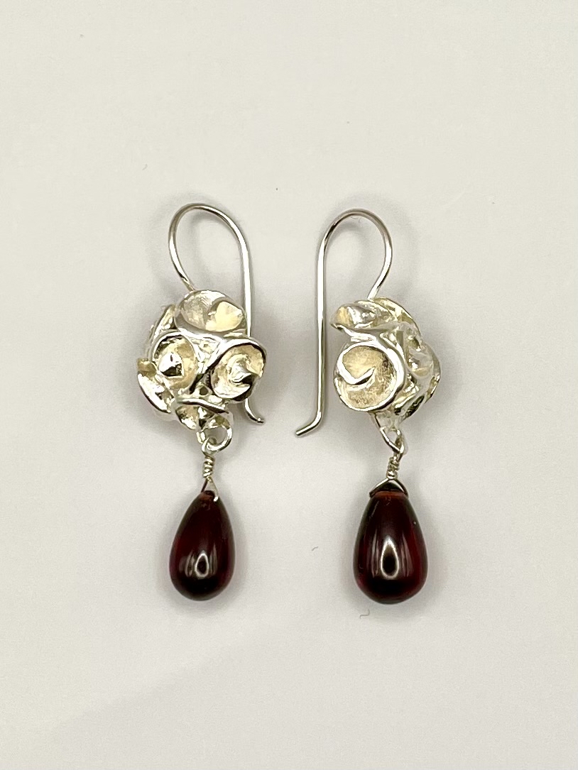 Dome and Garnet Earrings – Jules' Jewels